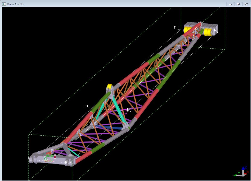 ジブクレーン ブーム部 パイプトラス の3d詳細設計 橋梁設計 点検調査 工事の株式会社ｓａｎｅｉ